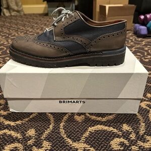 Men's Brown and Black Oxford Shoes